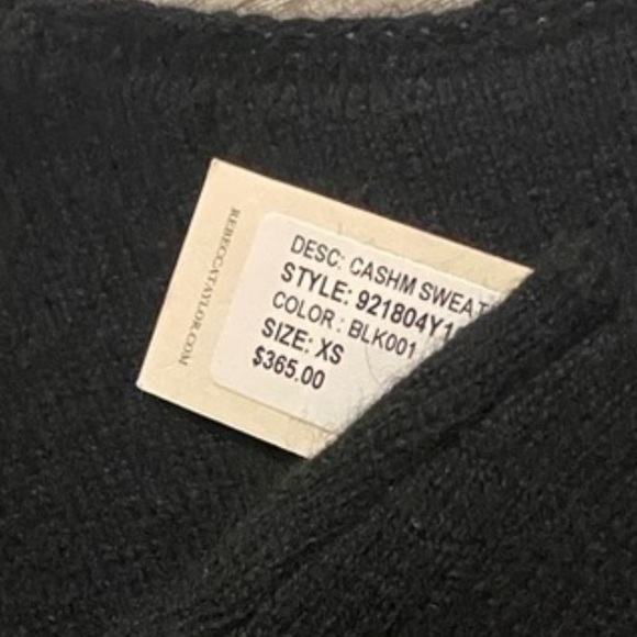 🎁 100% Cashmere Rebecca Taylor Long Sleeve, Sculpted Pullover Sweater - Picture 8 of 8